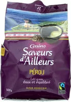 Mängden socker i Pur arabica Café en grain Pérou MH