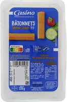 Mängden socker i Bâtonnets de surimi saveur crabe