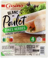 Mängden socker i Blanc de poulet Fines herbes Qualité supérieure