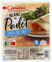 Mängden socker i Blanc de poulet 25% de sel