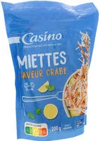 Mängden socker i Miettes saveur crabe