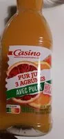 Mängden socker i Pur jus 3 Agrumes