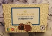Mängden socker i Rochers éclats de noisettes chocolat au lait