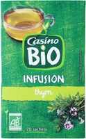 Mängden socker i Infusion Thym Bio