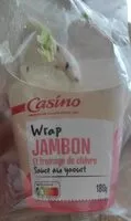 Mängden socker i Wrap Jambon et fromage de chèvre sauce au yaourt
