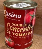 Mängden socker i Double concentré de tomate