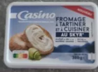 Mängden socker i Fromage à tartiner et à cuisiner au skyr