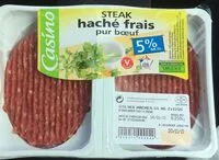 Mängden socker i Steak haché frais pur boeuf