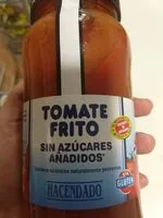 Mängden socker i Tomate frito sin azucares