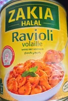 Mängden socker i Zakia ravioli halal volaille 800g