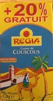 Mängden socker i Graine de couscous moyenne