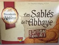 Mängden socker i Les Sablés de l'Abbaye au bon beurre d'Isigny AOP