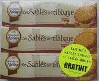 Mängden socker i Les Sablés de l'Abbaye