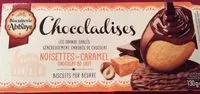 Mängden socker i 130G Chocoladise Lait Noisette / Caramel Biscuiterie De L'abbaye