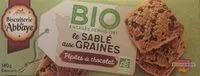 Mängden socker i Le Sablé aux Graines Pépites de chocolat BIO