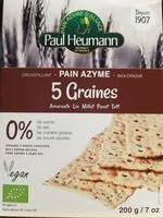 Mängden socker i Pain azyme 5 graines