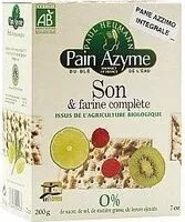 Mängden socker i Pain azyme son & farine complète