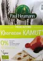 Mängden socker i Pain Azyme Khorasan Kamut