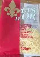 Mängden socker i Emmental français râpé