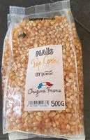 Mängden socker i Mais pop corn