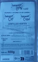 Mängden socker i Lentilles vertes