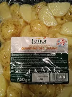 Mängden socker i Pommes de terre Quartiers des Champs