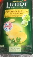 Mängden socker i Pommes de terre en lamelles