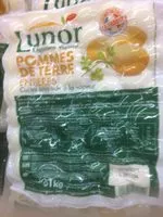 Mängden socker i Pommes de terres entières cuites LUNOR