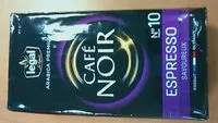 Mängden socker i Café noir