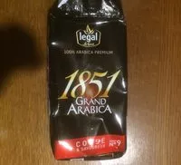 Mängden socker i 1851 grand arabica intensité nº9