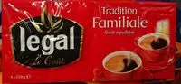 Mängden socker i Café Tradition Familiale goût équilibré