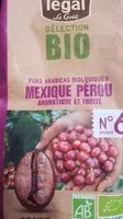 Mängden socker i Pur arabica biologique Mexique Pérou