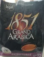 Mängden socker i Café grand arabica 1851