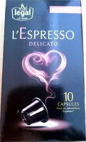 Mängden socker i L'Espresso Delicato