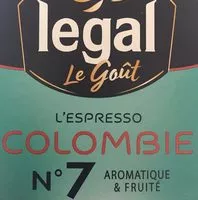 Mängden socker i L'espresso colombie n7