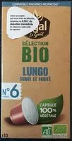 Mängden socker i Capsules Café Legal Bio Lungo