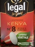 Mängden socker i Expresso Kenya n°8