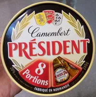 Mängden socker i PRESIDENT CAMEMBERT 8PORTIONS 240g