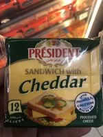 Mängden socker i President Cheese Cheddar