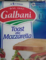 Mängden socker i GALBANI TOAST ALLA MOZZARELLA 150g