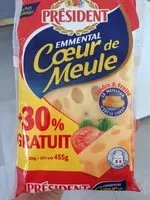 Mängden socker i Emmental Coeur de meule