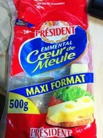 Mängden socker i President emmental coeur de meule 500g