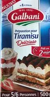 Mängden socker i Préparation dessert Tiramisu Galbani
