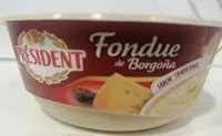 Mängden socker i Fondue de Borgoña