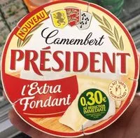 Mängden socker i Camembert l'extra fondant