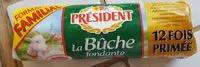 Mängden socker i PRESIDENT BUCHE FONDANTE CHEVRE FORMAT FAMILIAL 250g