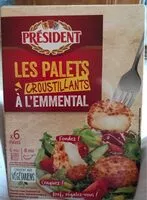 Mängden socker i PRESIDENT COTE REPAS 6 CROUSTILLANTS A L EMMENTAL 150g