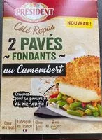 Mängden socker i PRESIDENT COTE REPAS 2 PAVES FONDANTS AU CAMEMBERT 200g