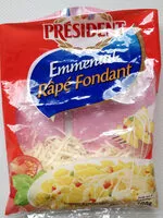 Mängden socker i President Emmental Rape Fondant Cheese 100G