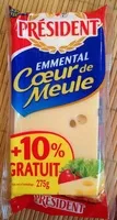 Mängden socker i Emmental Coeur de Meule (28 % MG) + 10 % Gratuit